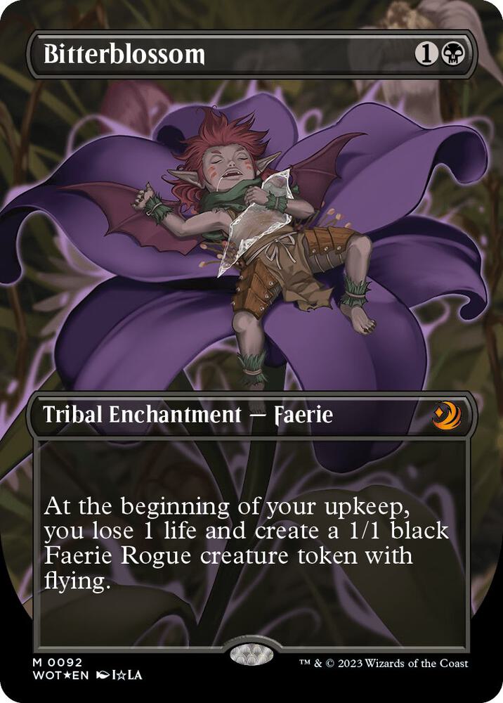 Bitterblossom Anime Borderless Confetti Foil (Wilds of Eldraine: Enchanting Tales)  - undefined
