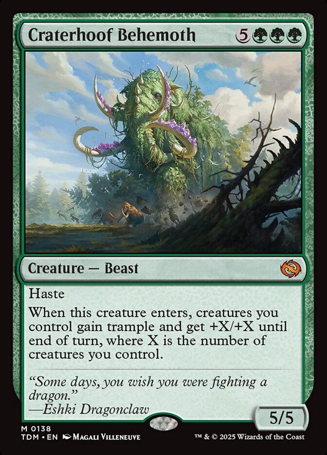 Craterhoof Behemoth (Tarkir: Dragonstorm) 