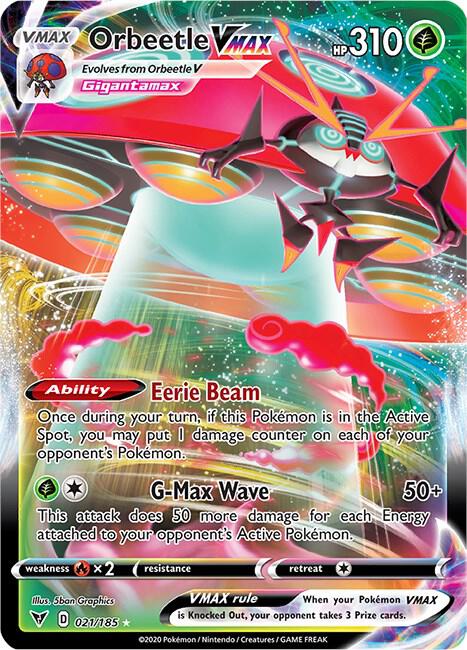 Orbeetle VMAX (SWSH04: Vivid Voltage)  - Holofoil
