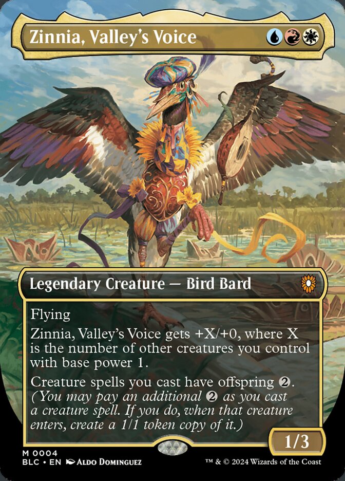 Zinnia, Valley's Voice 4 (Commander: Bloomburrow)  - Borderless