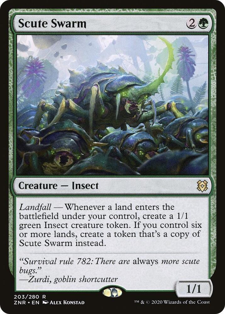 Scute Swarm 203 (Zendikar Rising)  - Foil