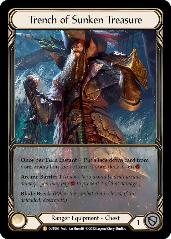 Trench of Sunken Treasure Extended Art OUT094 (Outsiders)  - Cold Foil