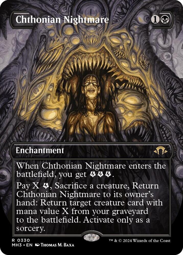 Chthonian Nightmare 330/319 (Modern Horizons 3)  - Borderless Foil
