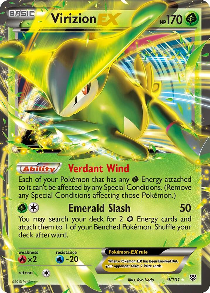 Virizion EX 9/101 (Plasma Blast)  - Holofoil