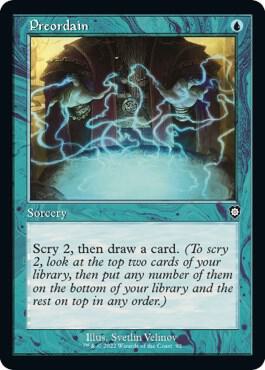 Preordain Retro Frame (Commander: The Brothers' War) 
