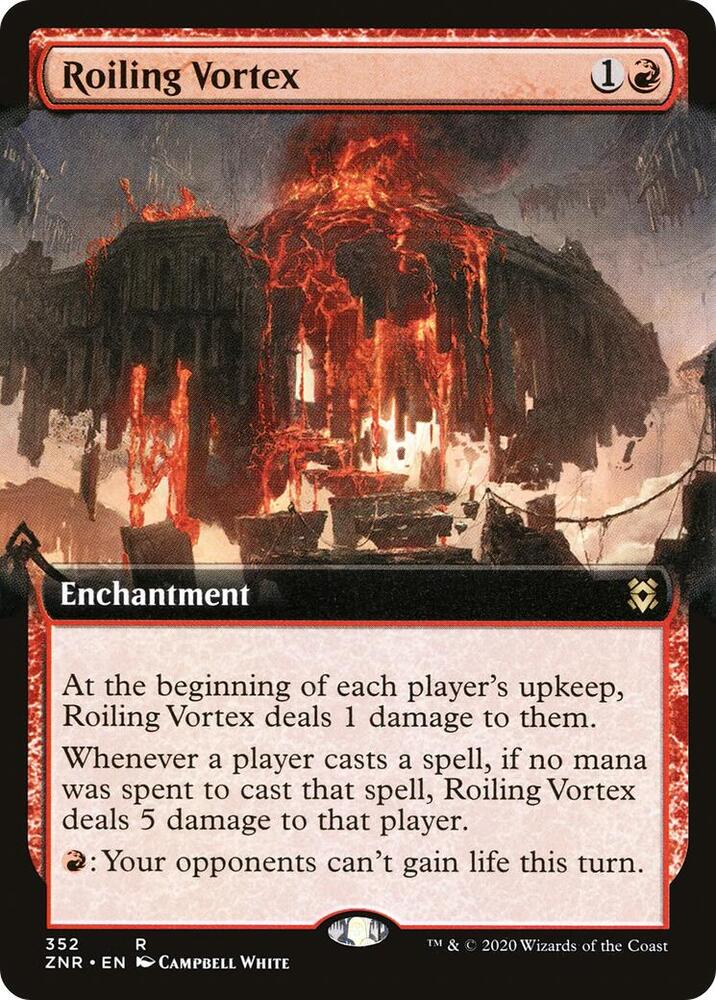 Roiling Vortex 352/280 (Zendikar Rising)  - Extended Art Foil