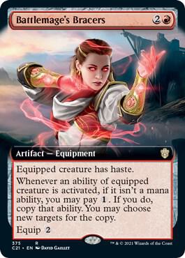Battlemages Bracers Extended Art 375/81 (Commander 2021) 