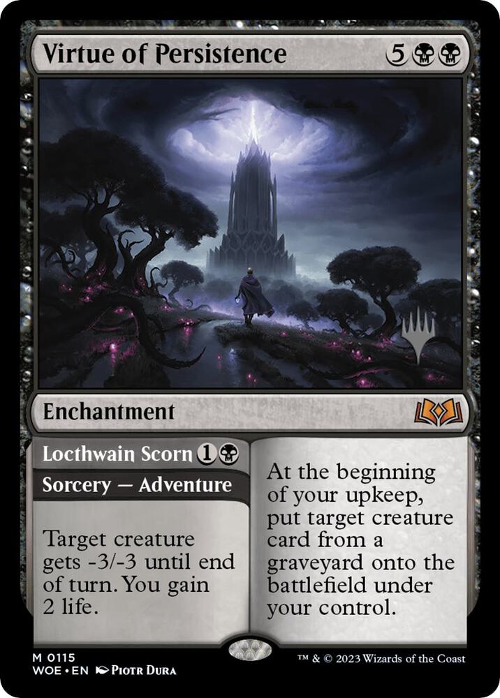 Virtue of Persistence 115p/200 (Promo Pack: Wilds of Eldraine)  - Foil