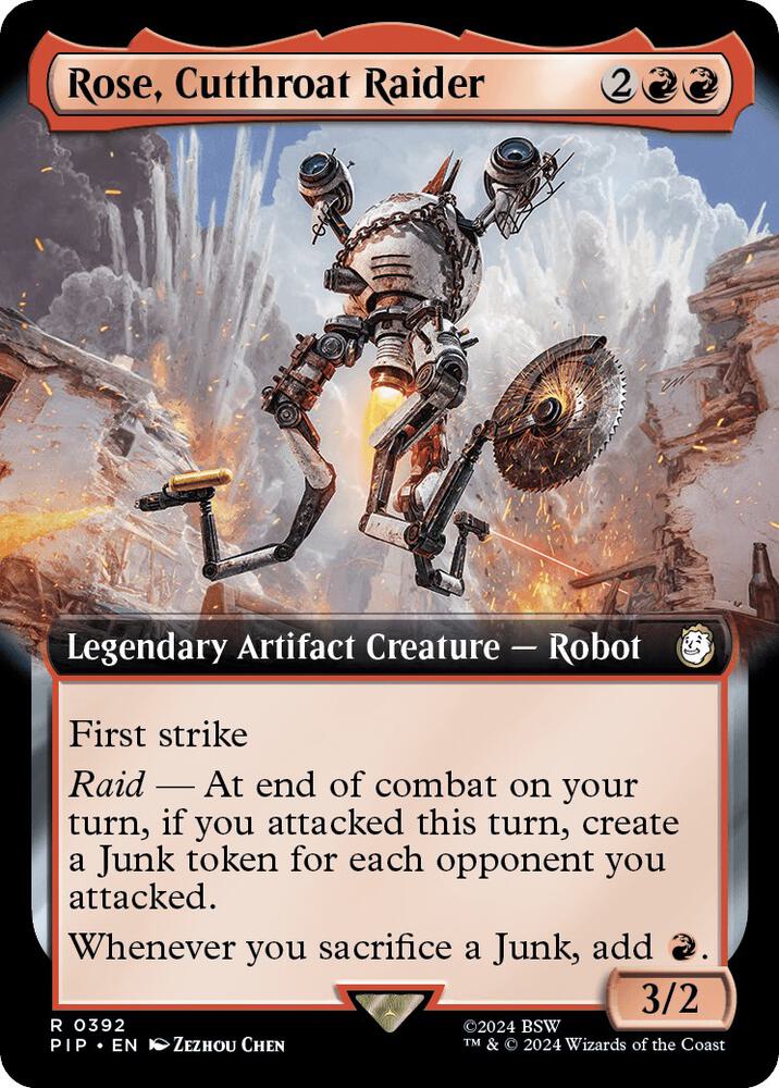 Rose, Cutthroat Raider 392/326 (Universes Beyond: Fallout)  - Extended Art
