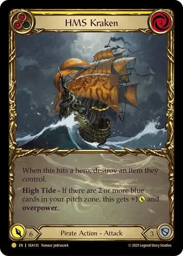 HMS Kraken Treasure (High Seas)  - Cold Foil