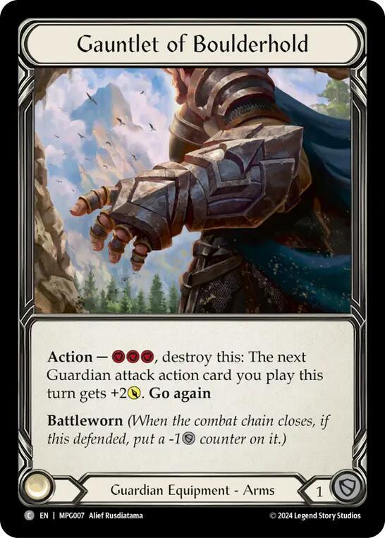 Gauntlet of Boulderhold (Mastery Pack Guardian)  - Cold Foil