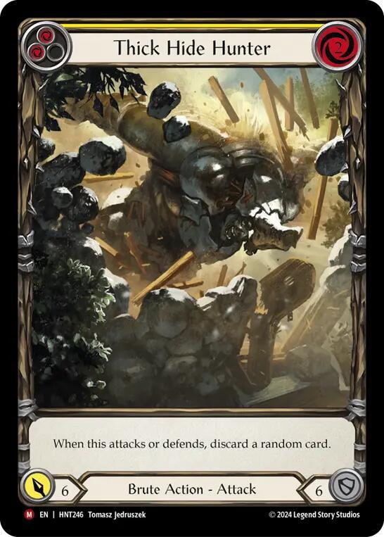 Thick Hide Hunter Extended Art (The Hunted)  - Rainbow Foil
