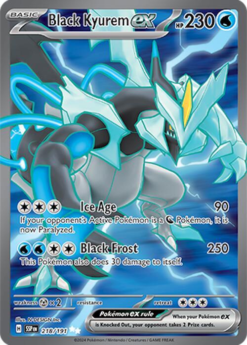 Black Kyurem ex 218/191 (SV08: Surging Sparks)  - Holofoil
