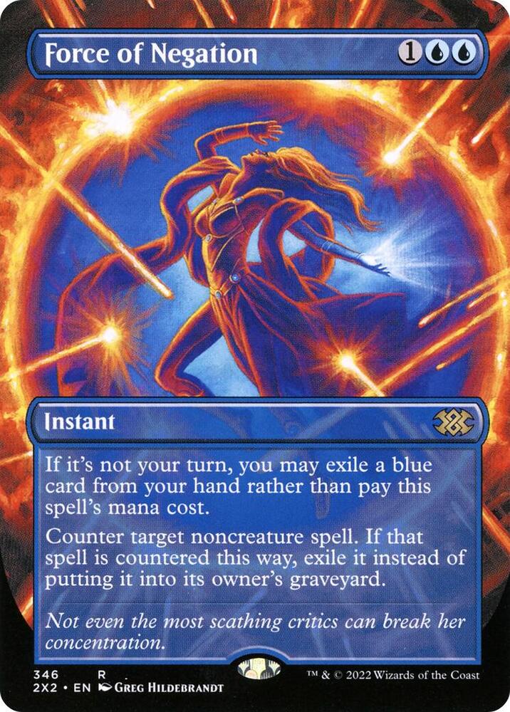 Force of Negation Borderless 346 (Double Masters 2022) 