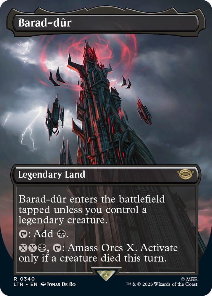 Barad-dûr 340 (Universes Beyond: The Lord of the Rings: Tales of Middle-earth)  - Borderless Foil