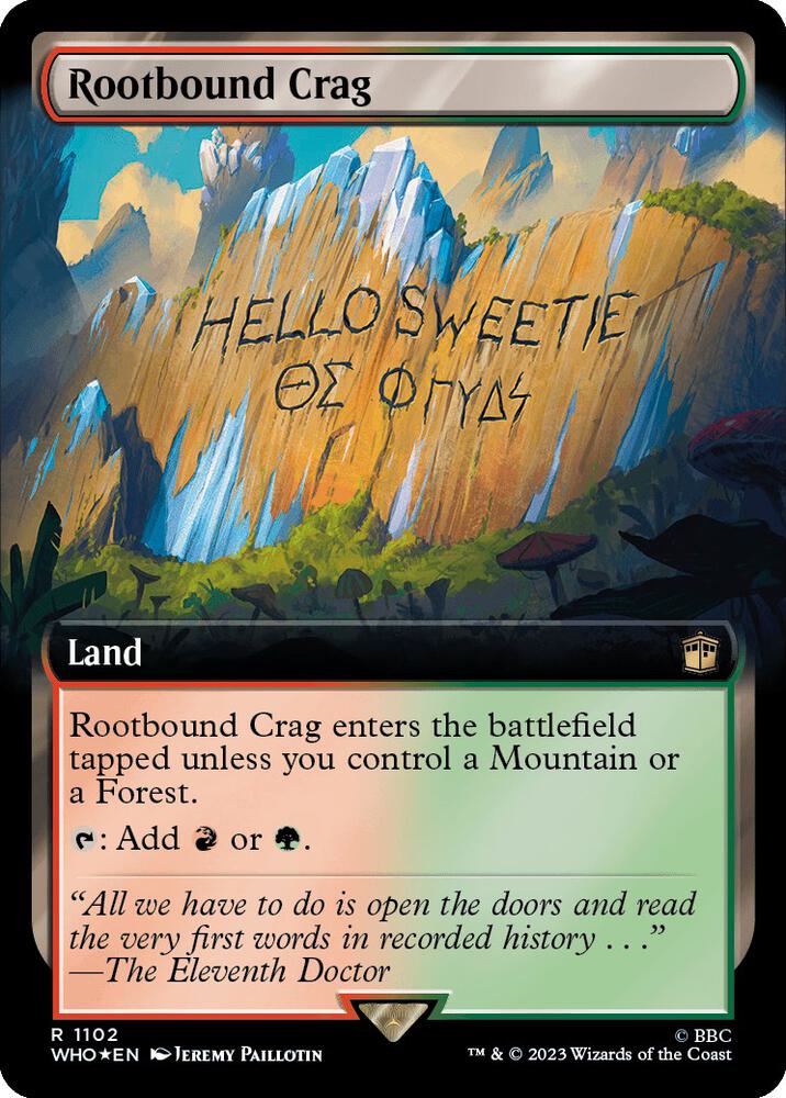 Rootbound Crag Extended Art Surge Foil (Universes Beyond: Doctor Who)  - undefined
