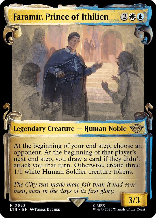 Faramir, Prince of Ithilien 653 (Universes Beyond: The Lord of the Rings: Tales of Middle-earth)  - Showcase Scroll Foil