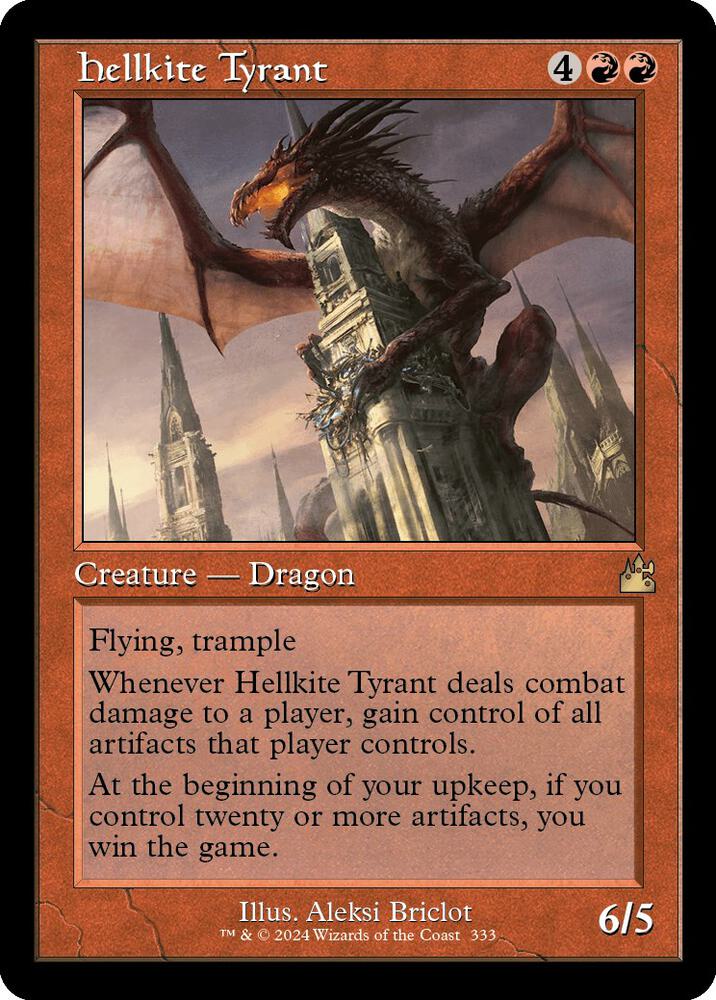 Hellkite Tyrant Retro Frame (Ravnica Remastered) 