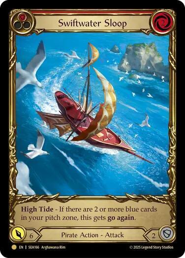 Swiftwater Sloop Red Treasure (High Seas)  - Cold Foil