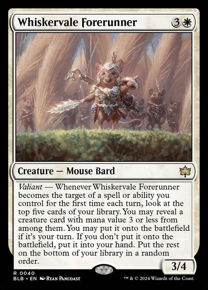 Whiskervale Forerunner 40 (Bloomburrow)  - Foil