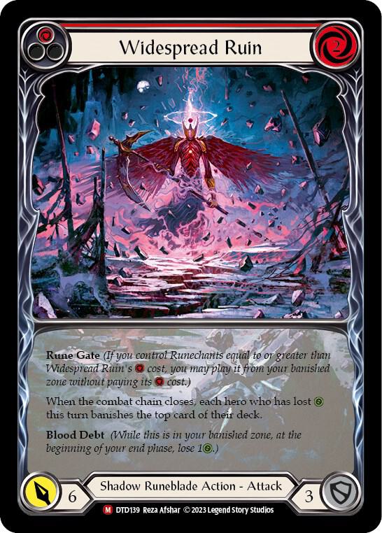Widespread Ruin Extended Art (Dusk till Dawn)  - Rainbow Foil