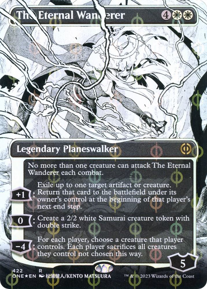 The Eternal Wanderer 422/271 (Phyrexia: All Will Be One)  - Borderless Compleat Foil