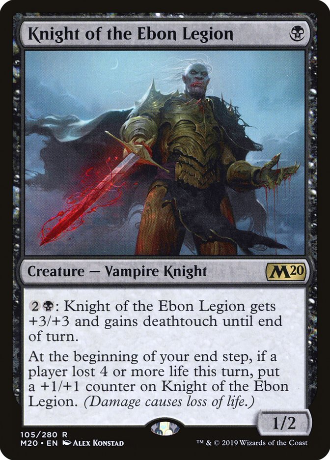 Knight of the Ebon Legion 105/280 (Core Set 2020) 