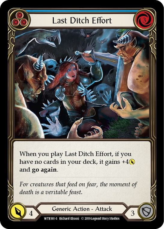 Last Ditch Effort (Welcome to Rathe)  - Unlimited Edition Rainbow Foil