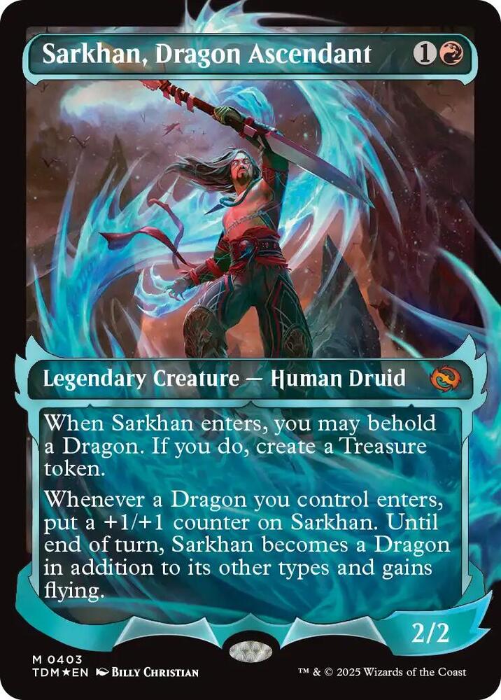 Sarkhan Dragon Ascendant 0403 Showcase (Tarkir: Dragonstorm)  - undefined