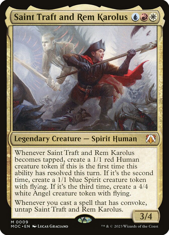 Saint Traft and Rem Karolus (Commander: March of the Machine) 