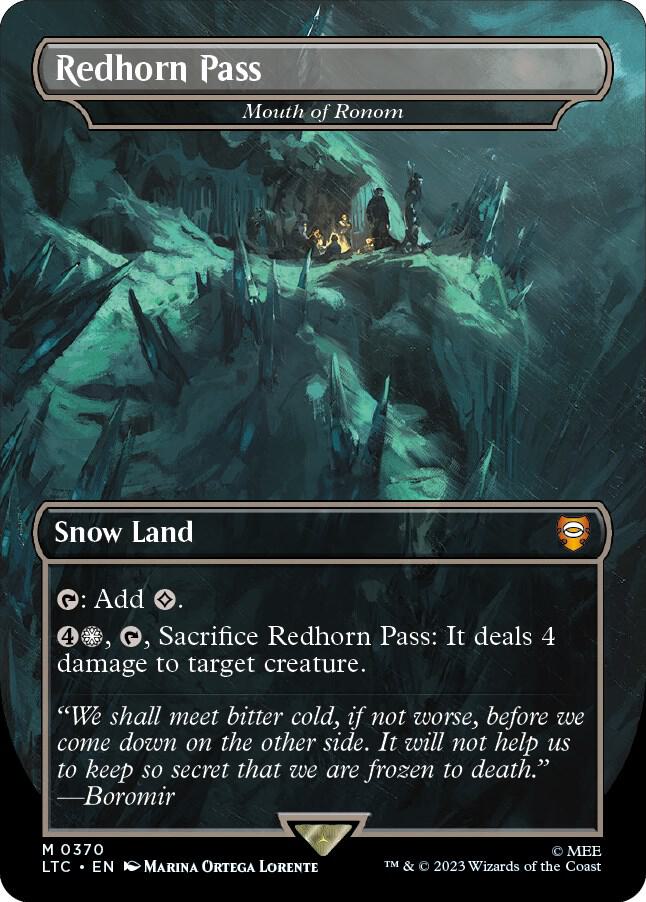 Redhorn Pass - Mouth of Ronom 370 (Commander: The Lord of the Rings: Tales of Middle-earth)  - Borderless