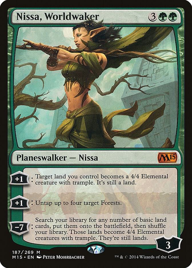 Nissa, Worldwaker 187 (Magic 2015 (M15)) 