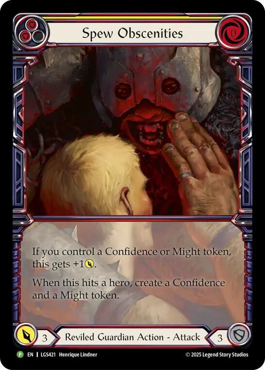 Spew Obscenities LGS421 (Flesh and Blood: Promo Cards)  - Cold Foil