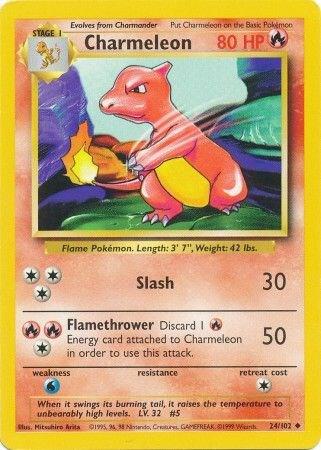 Charmeleon 024/102 (Base Set)  - Unlimited Normal