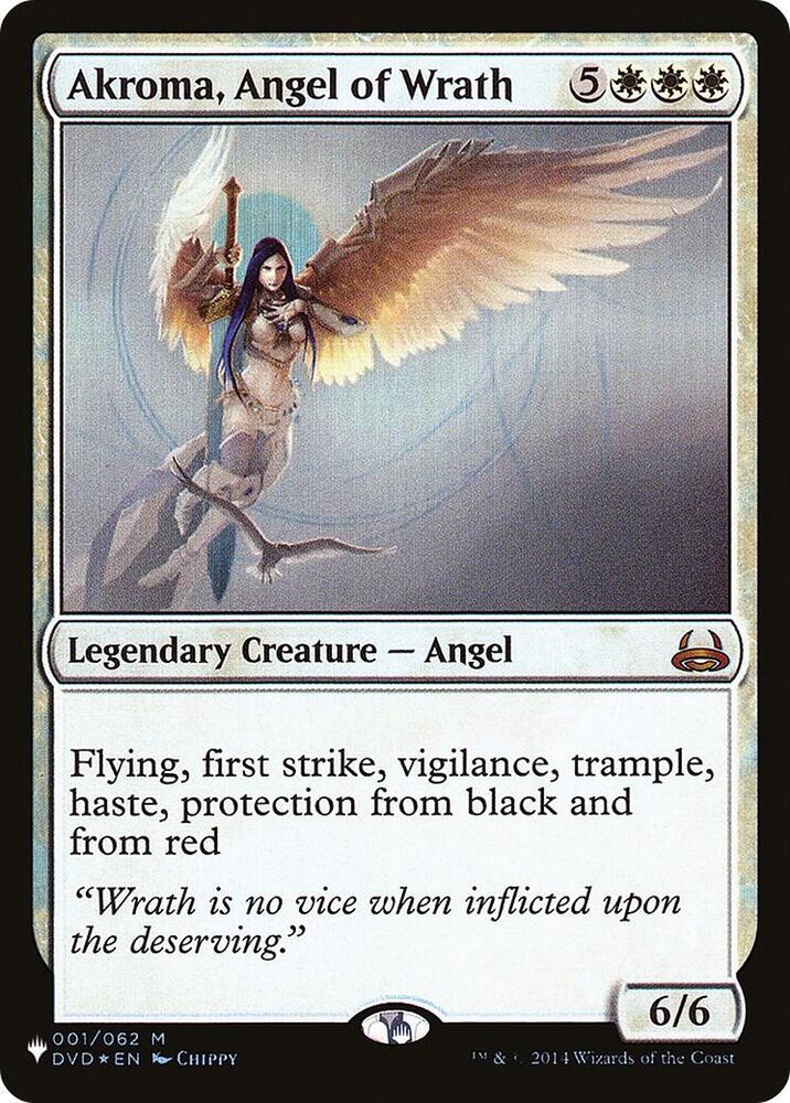 Akroma Angel of Wrath 001/062 (The List Reprints) 