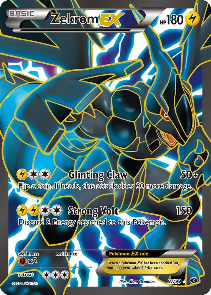 Zekrom EX 97/99 (Next Destinies)  - Holofoil