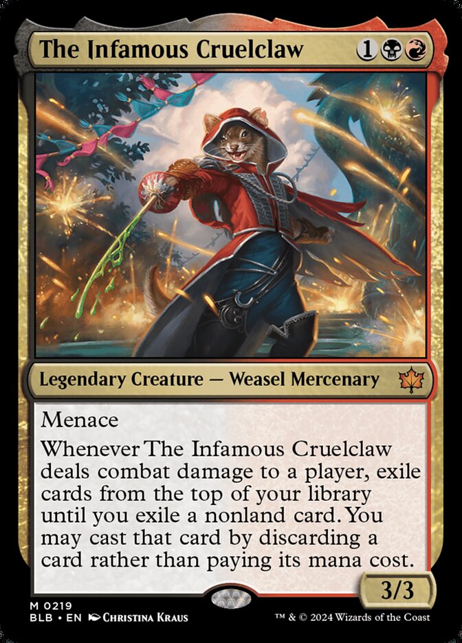 The Infamous Cruelclaw (Bloomburrow) 
