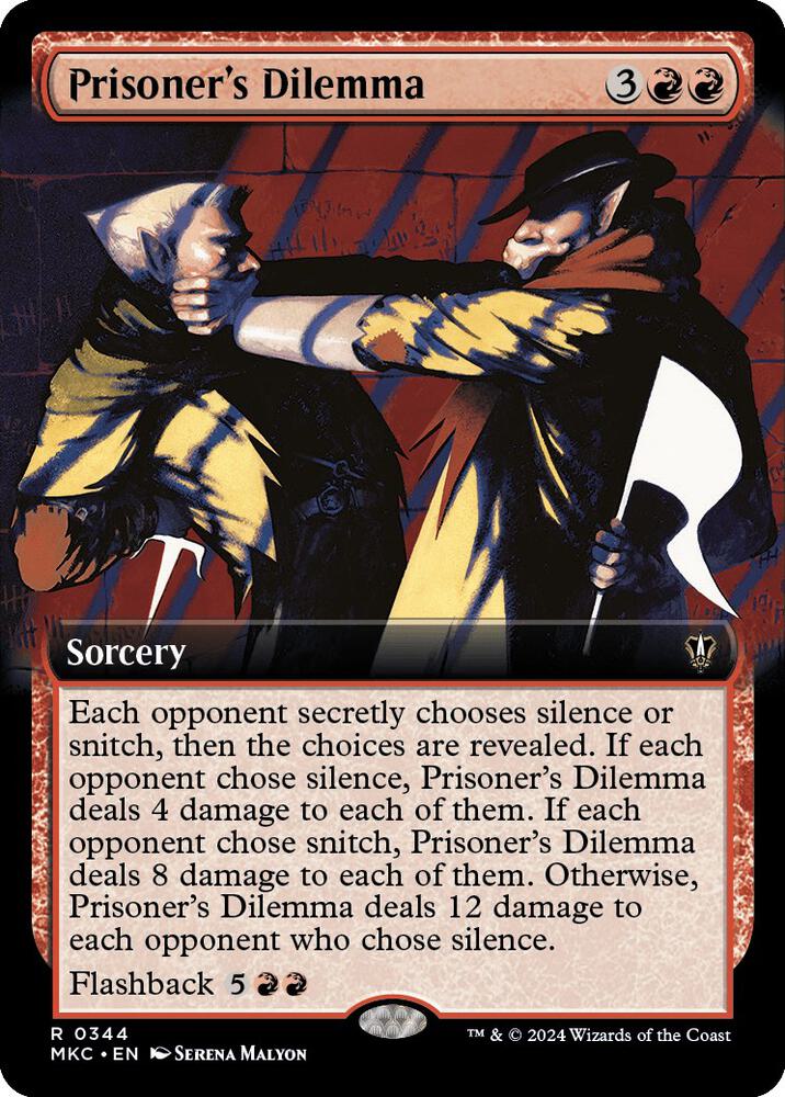 Prisoner's Dilemma 344/311 (Commander: Murders at Karlov Manor)  - Extended Art