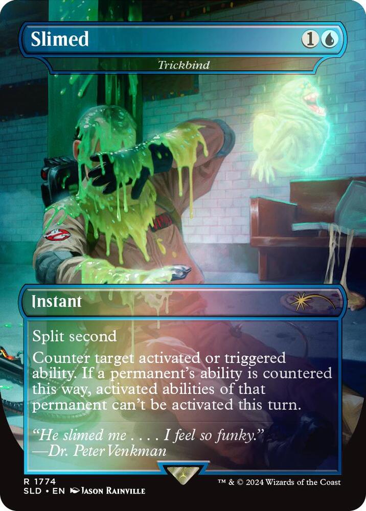 Slimed // Trickbind 1774 (Secret Lair Drop Series)  - Borderless Rainbow Foil