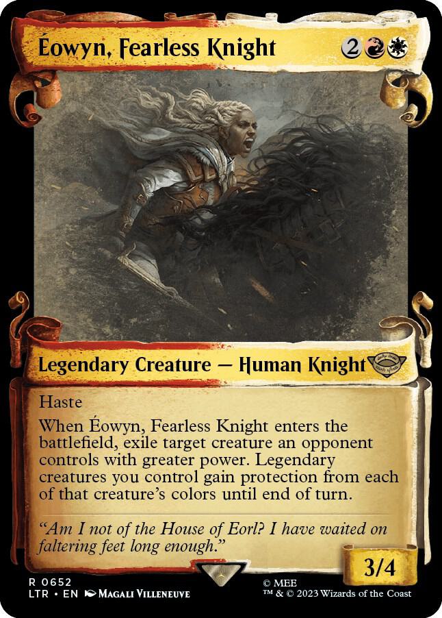 Éowyn, Fearless Knight 652 (Universes Beyond: The Lord of the Rings: Tales of Middle-earth)  - Showcase Scroll