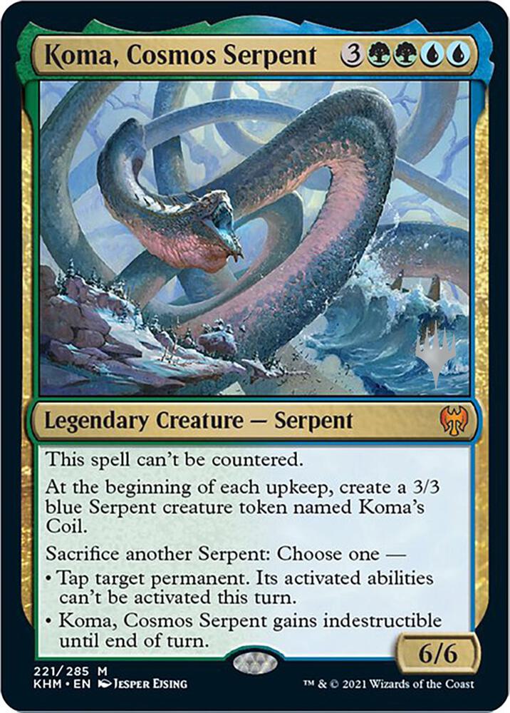 Koma Cosmos Serpent 221 (Promo Pack: Kaldheim) 