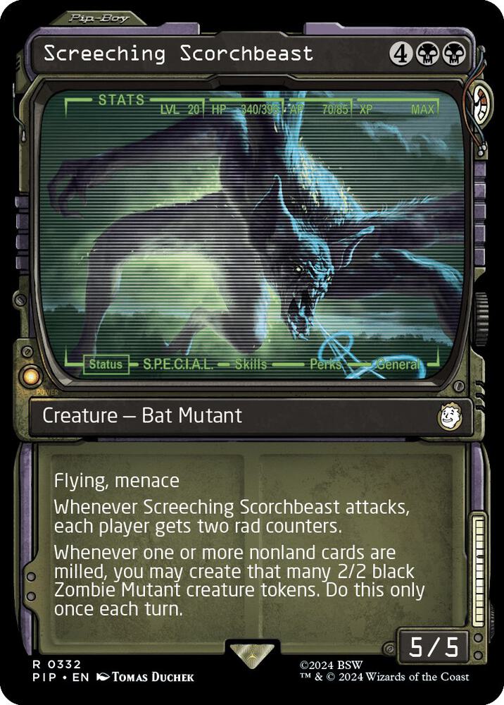Screeching Scorchbeast Showcase (Universes Beyond: Fallout)  - undefined