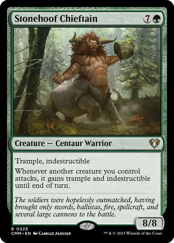 Stonehoof Chieftain (Commander Masters) 