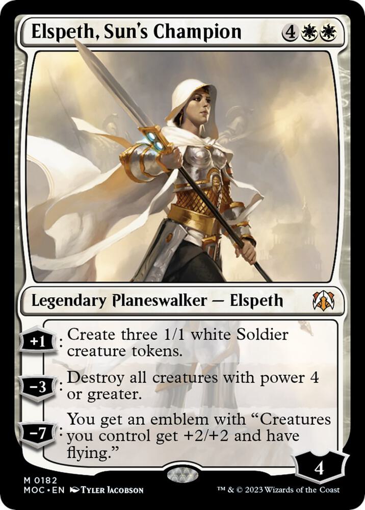 Elspeth, Sun's Champion 182/444 (Commander: March of the Machine) 