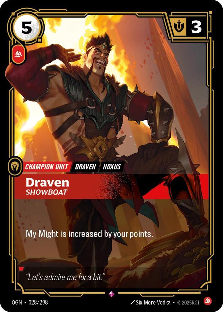 Draven Showboat (Origins)  - Foil
