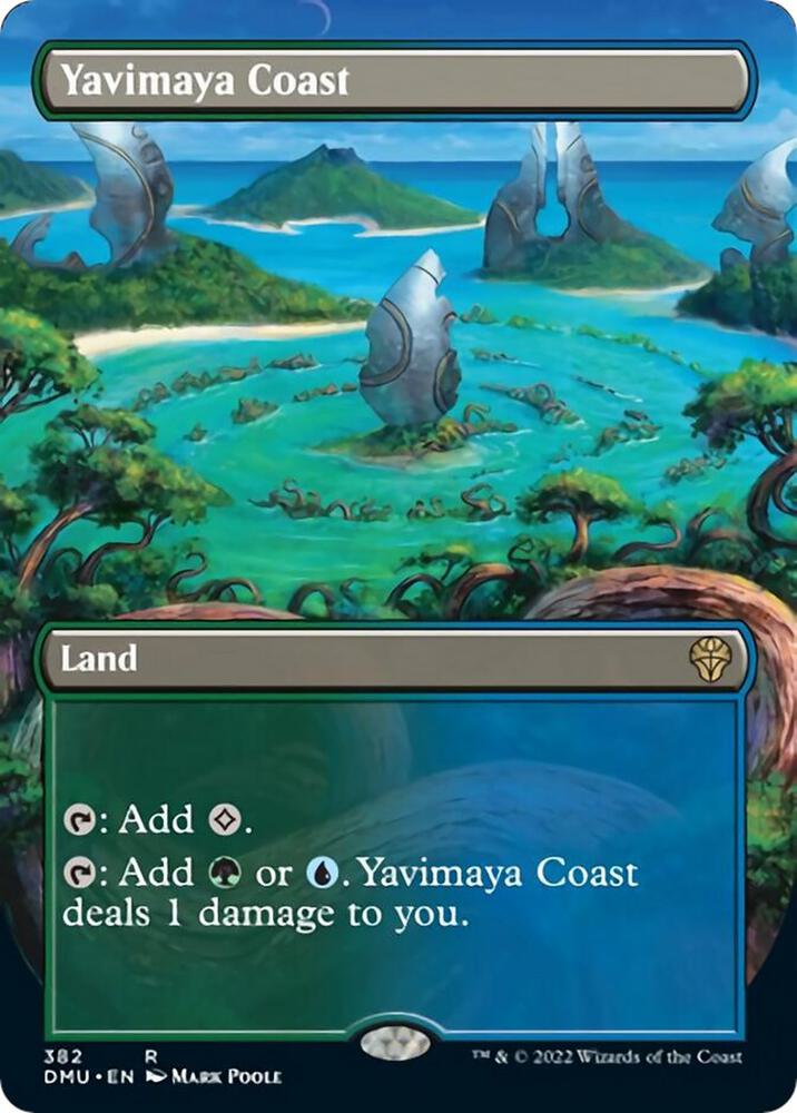 Yavimaya Coast Borderless 382 (Dominaria United)  - Foil