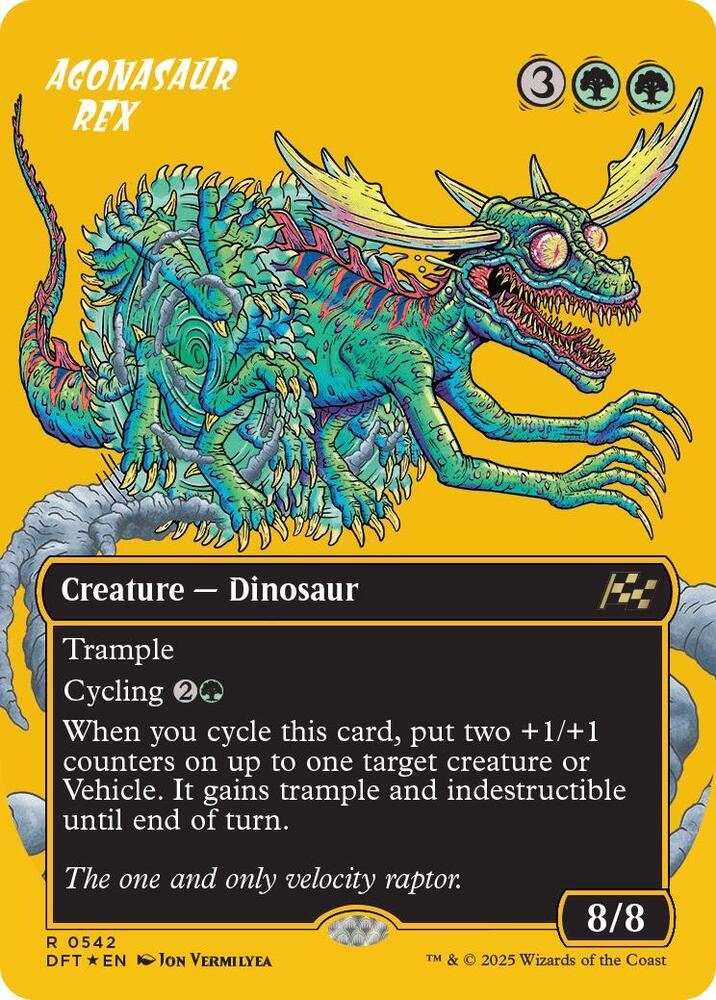 Agonasaur Rex 542/291 (Aetherdrift)  - Borderless First-Place Foil