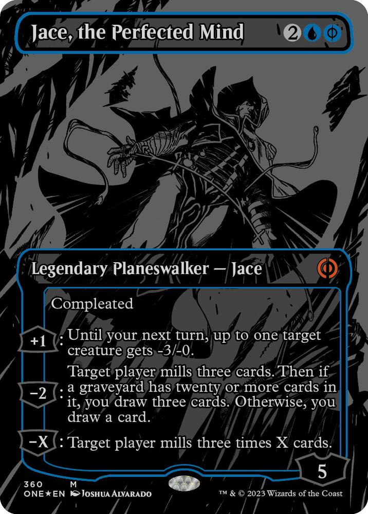 Jace the Perfected Mind Oil Slick Raised Foil (Phyrexia: All Will Be One)  - undefined