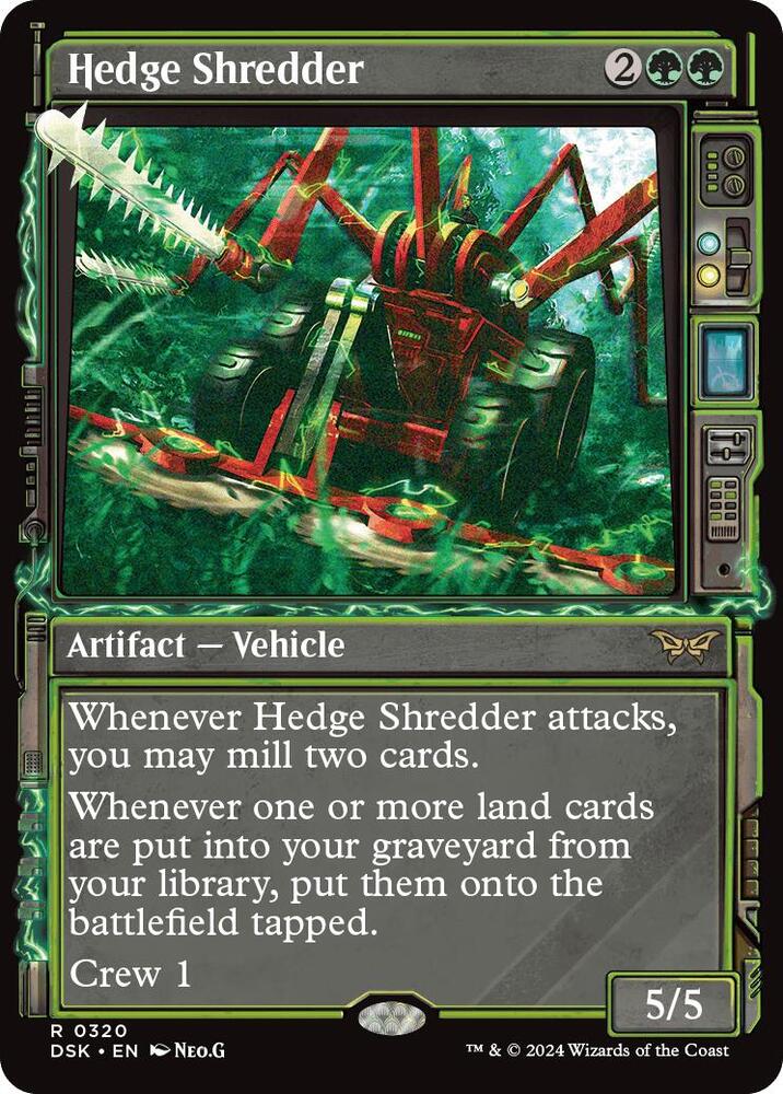 Hedge Shredder 320/286 (Duskmourn: House of Horror)  - Showcase Foil