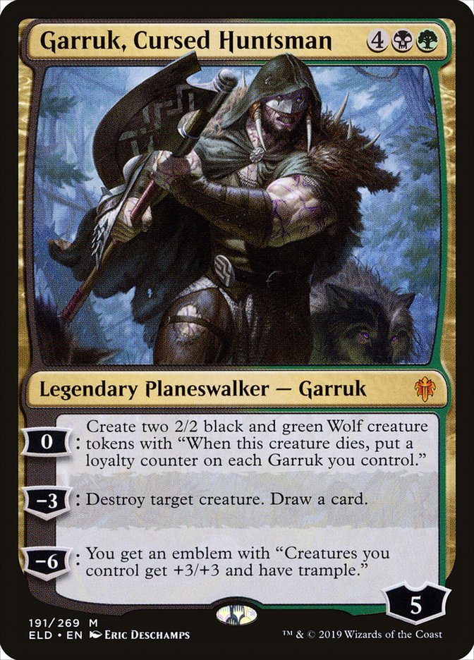 Garruk, Cursed Huntsman (Throne of Eldraine) 